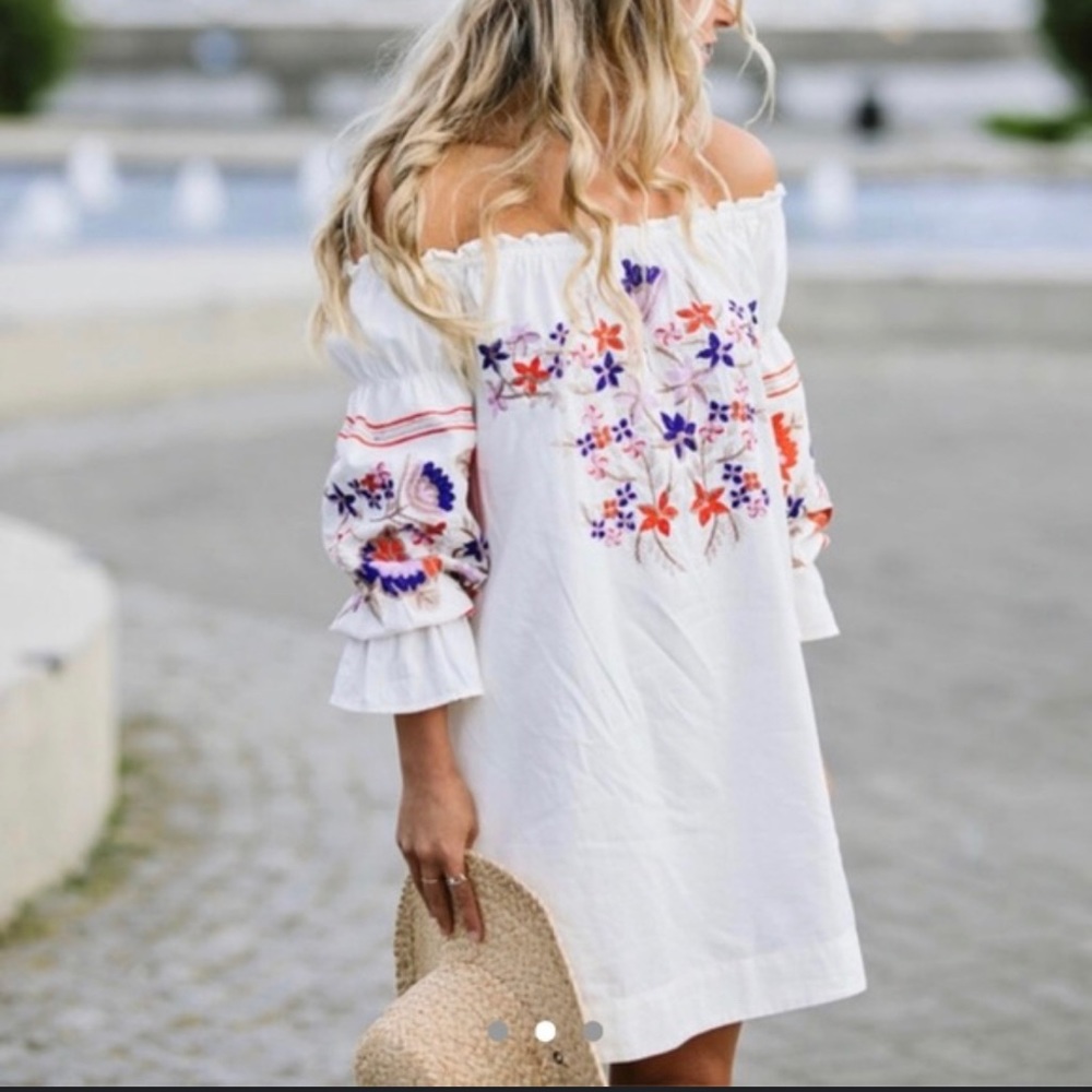 Free People embroidered dress